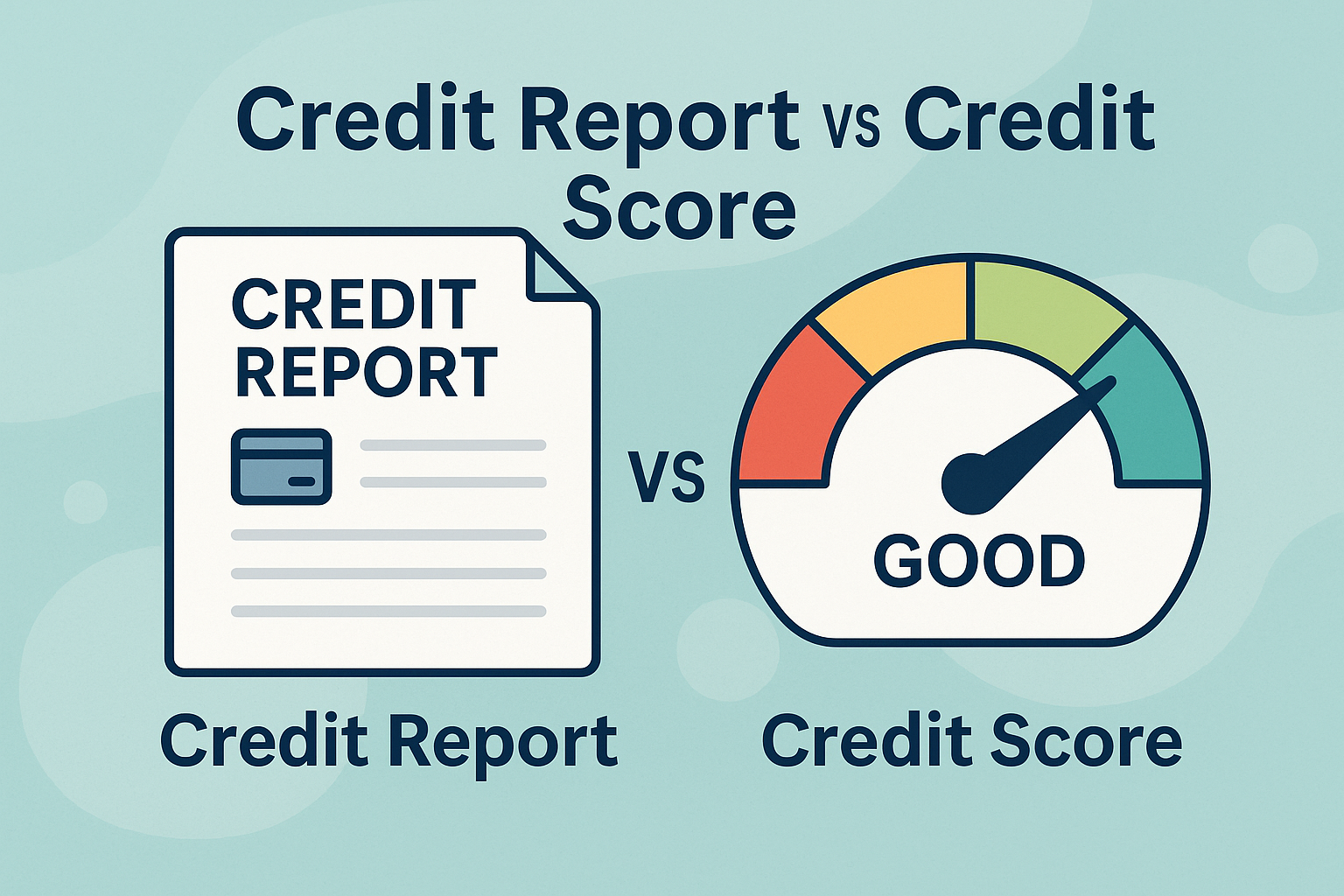 credit report vs credit score