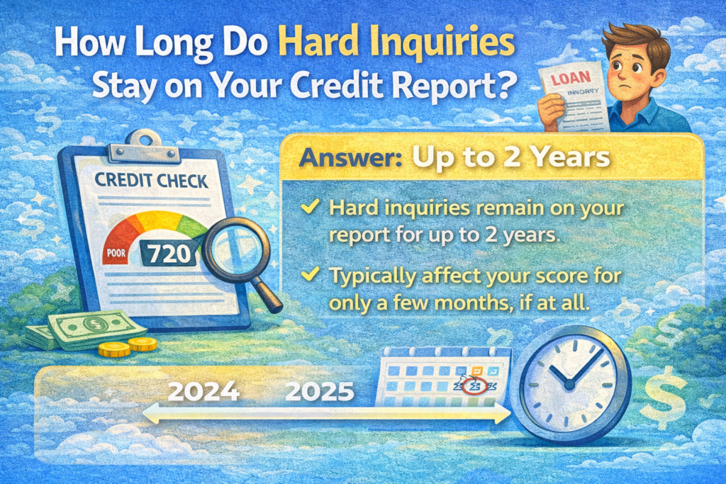 How long do hard inquiries stay on your credit report