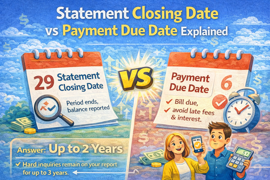statement closing date vs payment due date